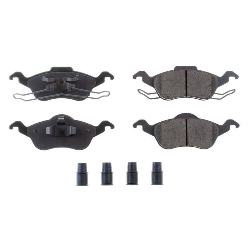 Power Stop 00-04 Ford Focus Front Z17 Evolution Ceramic Brake Pads w/Hardware Brake Pads - OE PowerStop