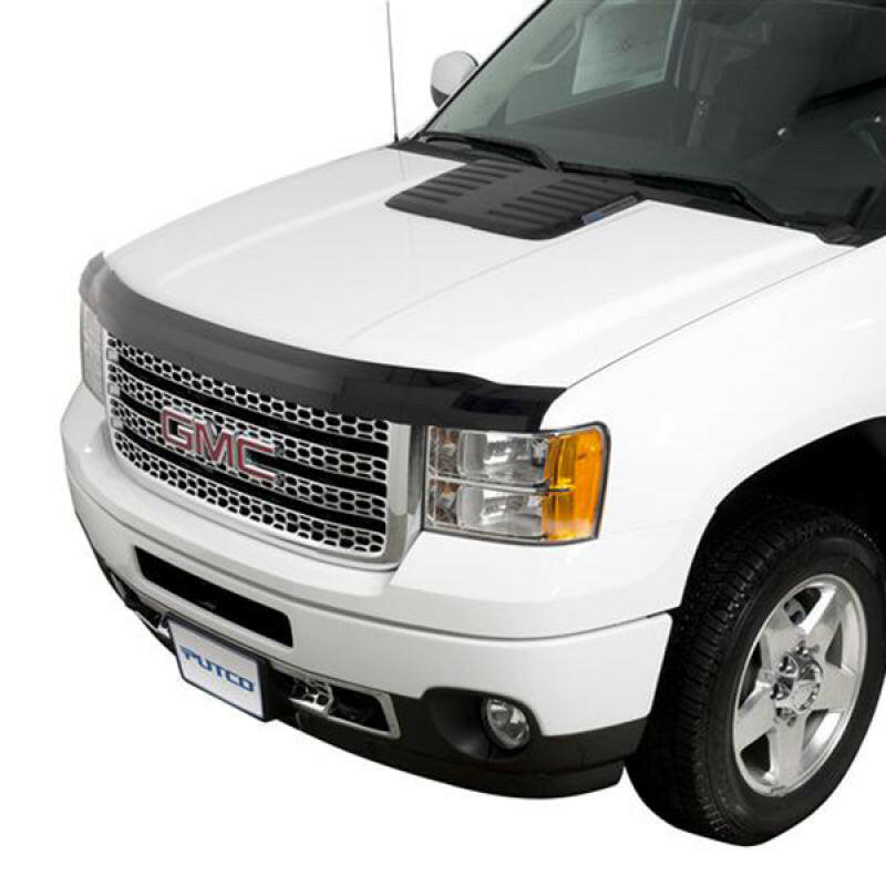 Putco 11-14 GMC Sierra HD Element Tinted Hood Shields Hood Deflectors Putco