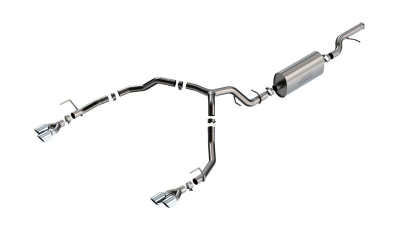 Borla 21-22 Chevrolet Tahoe 5.3L V8 2/4WD 4DR 3.00in/2.75in Touring Cat-Back Exhaust w/ Chrome Tips Catback Borla