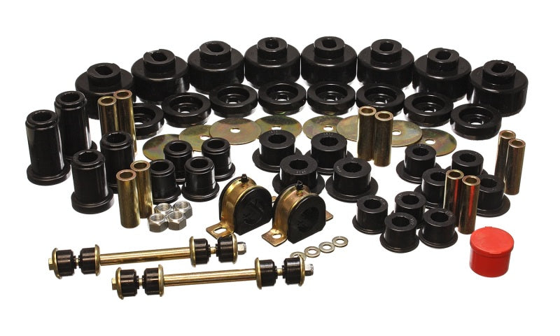 Energy Suspension 01-06 Chevy Silverado 4WD Black Hyper-flex Master Bushing Set Bushings - Full Vehicle Kits Energy Suspension