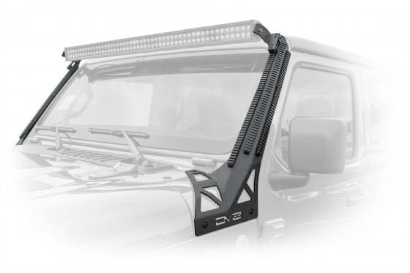 DV8 Offroad 2018+ JL/Gladiator Picatinny Rail A-Pillar Pod LED Light Mount Light Mounts DV8 Offroad