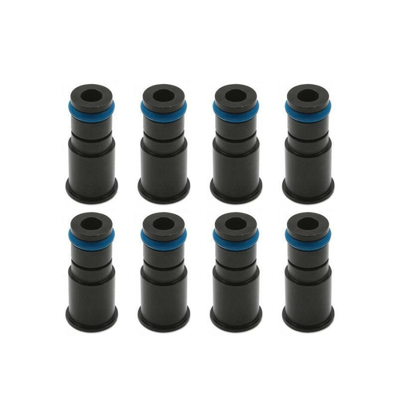 BLOX Racing 11mm Adapter Top (1in) w/Viton O-Ring & Retaining Clip (Set of 8) Fuel Injectors - Single BLOX Racing