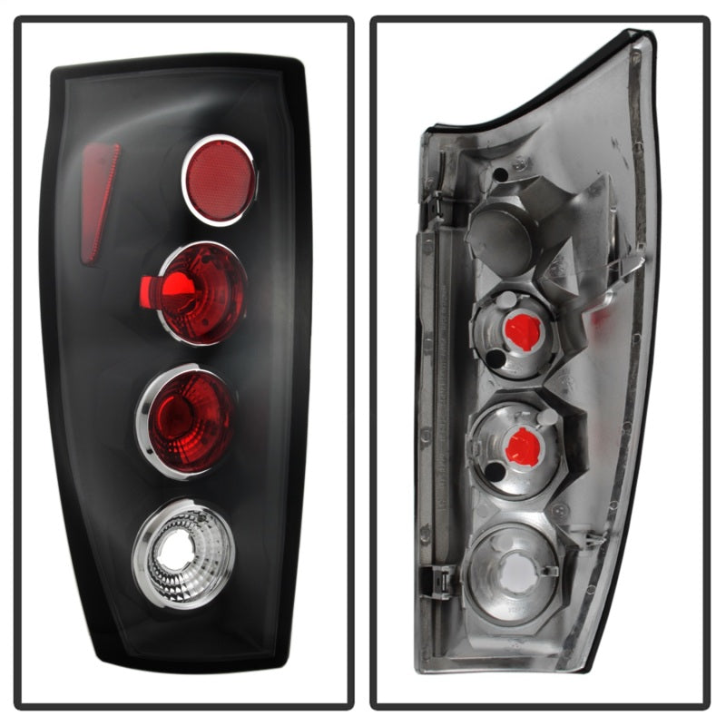 Spyder Chevy Avalanche 02-06 Euro Style Tail Lights Black ALT-YD-CAV04-BK Tail Lights SPYDER