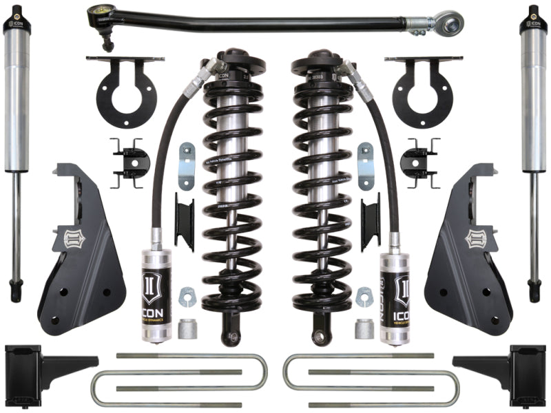 ICON 2017+ Ford F-250/F-350 4-5.5in Stage 2 Coilover Conversion System Coilover Components ICON