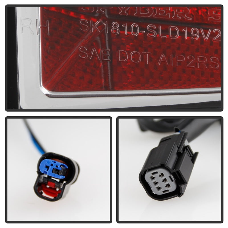 Spyder Chevy Silverado 19-20 (Do Not Fit Halogen Model) LED Tail Light - Chrome ALT-YD-CS19LED-C Tail Lights SPYDER