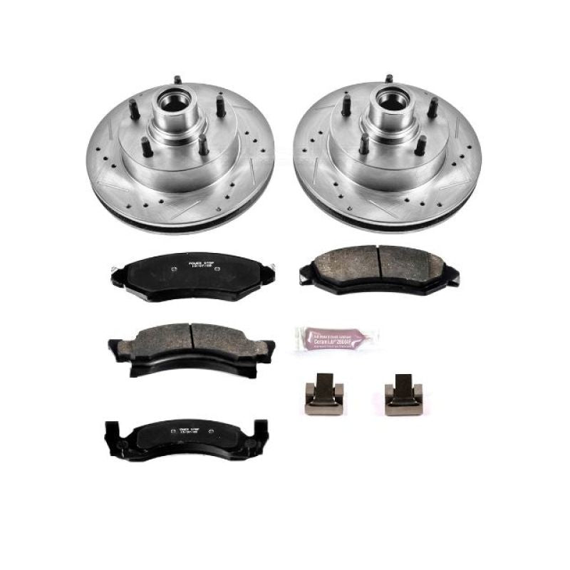 Power Stop 1986 Ford E-150 Front Z23 Evolution Sport Brake Kit Brake Kits - Performance D&S PowerStop