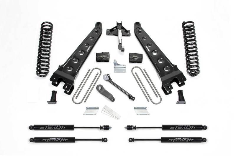Fabtech 08-16 Ford F350/450 4WD 8 Lug 6in Rad Arm Sys w/Coils & Stealth Lift Kits Fabtech