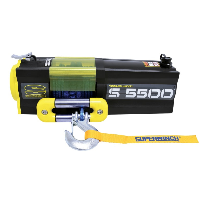 Superwinch 5500 LBS 12V DC 1/4in x 60ft Synthetic Rope S5500 Winch Winches Superwinch