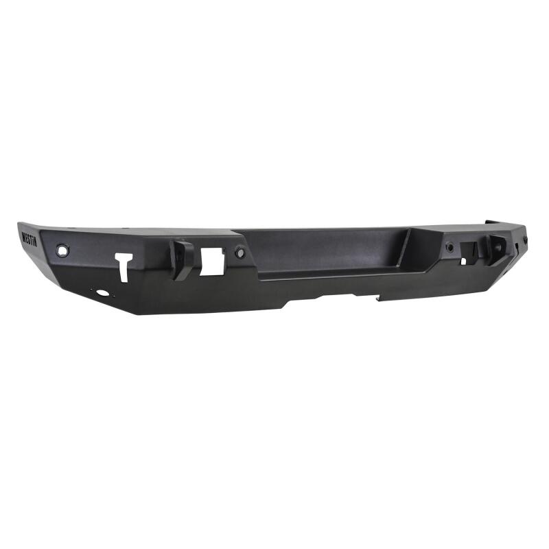 Westin 18-19 Jeep Wrangler JL WJ2 Rear Bumper w/ Sensors (Excl. Wrangler JK) - Textured Black Bumpers - Steel Westin