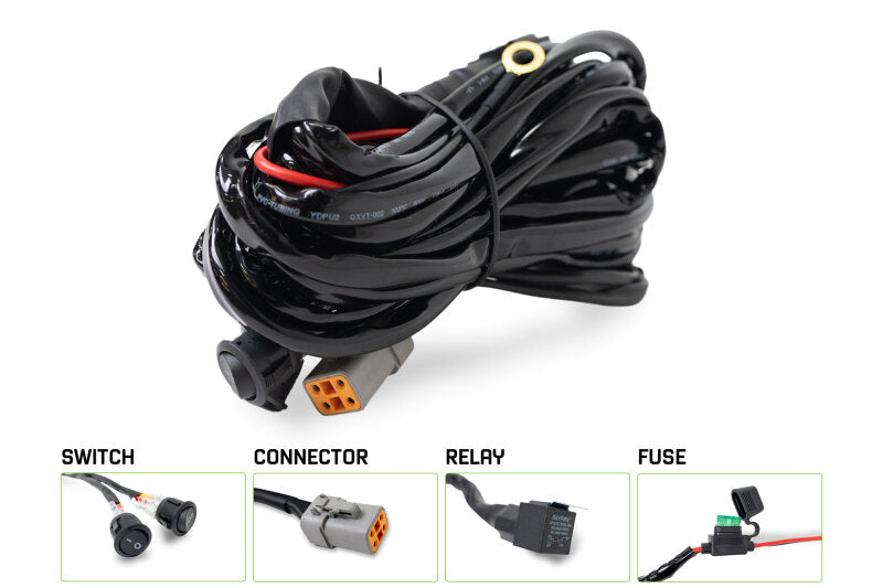 DV8 Offroad 40 AMP DTP 4-Pin Halo Light Harness Light Mounts DV8 Offroad