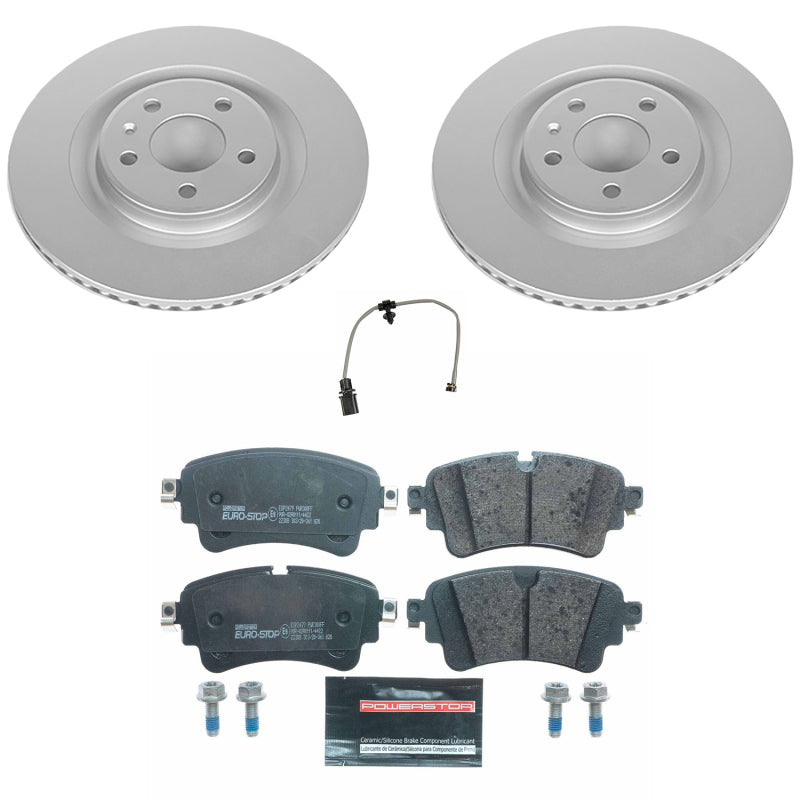 Power Stop 19-20 Audi A6 Quattro Rear Euro-Stop Brake Kit Brake Kits - OE PowerStop