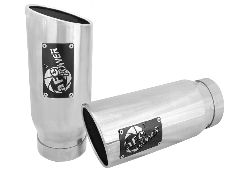 aFe MACH Force-Xp Universal Exhaust Tip 4 IN Inlet x 5 IN Outlet x 12 IN L Tips aFe