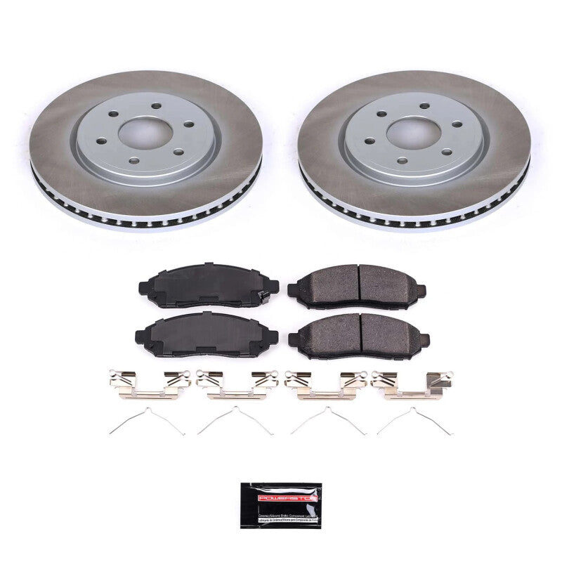 Power Stop 09-12 Suzuki Equator Front Semi-Coated Rotor Kit Brake Kits - Performance Blank PowerStop