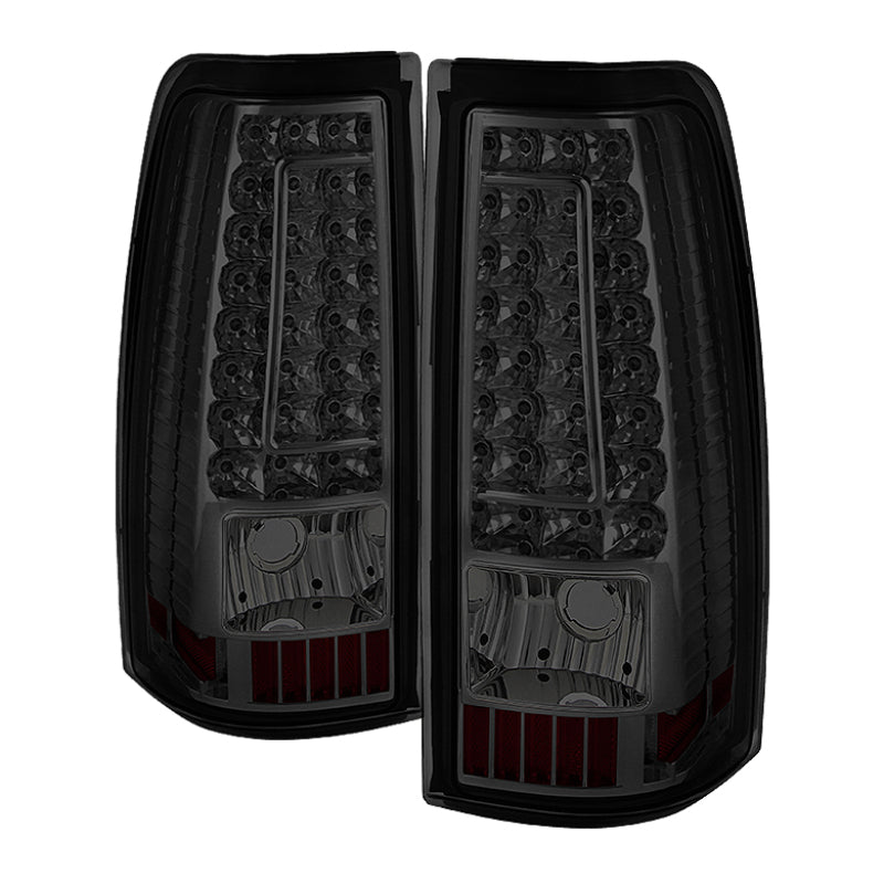 xTune Chevy Silverado 1500-2500-3500 03-06 C-Shape LED Tail Lights Smoke ALT-ON-CS03-G2-LED-SM Tail Lights SPYDER