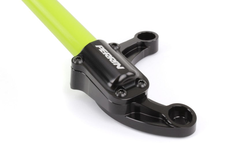 PERRIN 02-07 Subaru WRX/STi/Impreza / 04-08 Forester Front Strut Brace - Neon Yellow Strut Bars Perrin Performance