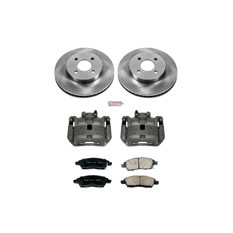 Power Stop 12-18 Nissan Versa Front Autospecialty Brake Kit w/Calipers Brake Kits - OE PowerStop