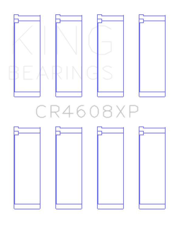 King Engine Bearings Toyota 2ZZ-GE (Size .026) Connecting Rod Bearings (Set of 4) Bearings King Engine Bearings