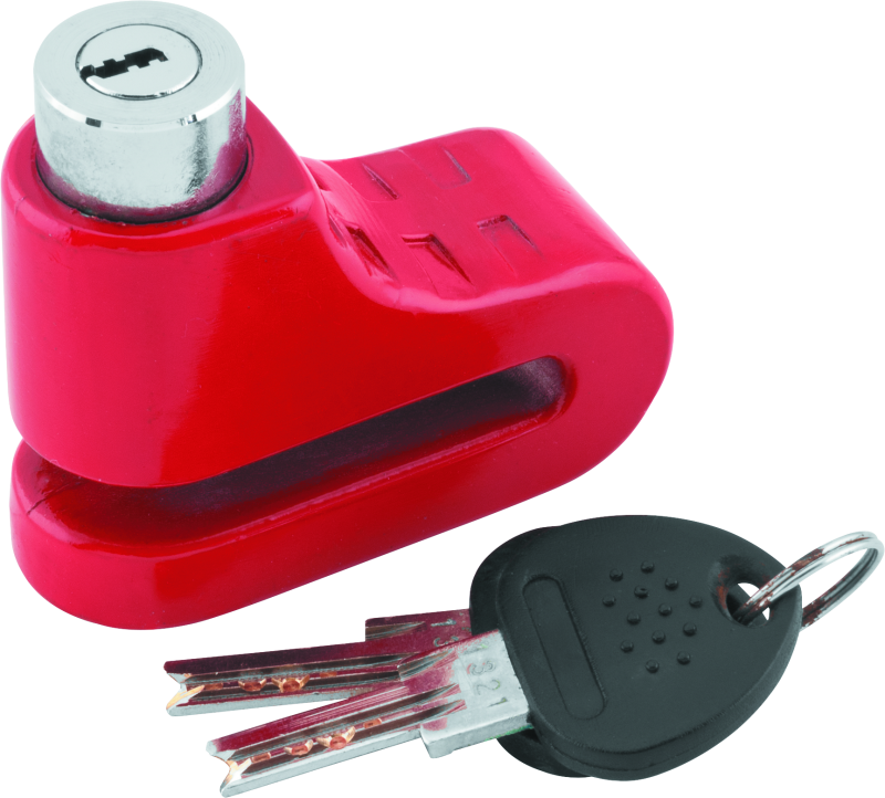 Bully Lock Disc Lock 5.5mm - Red Security Locks BikeMaster
