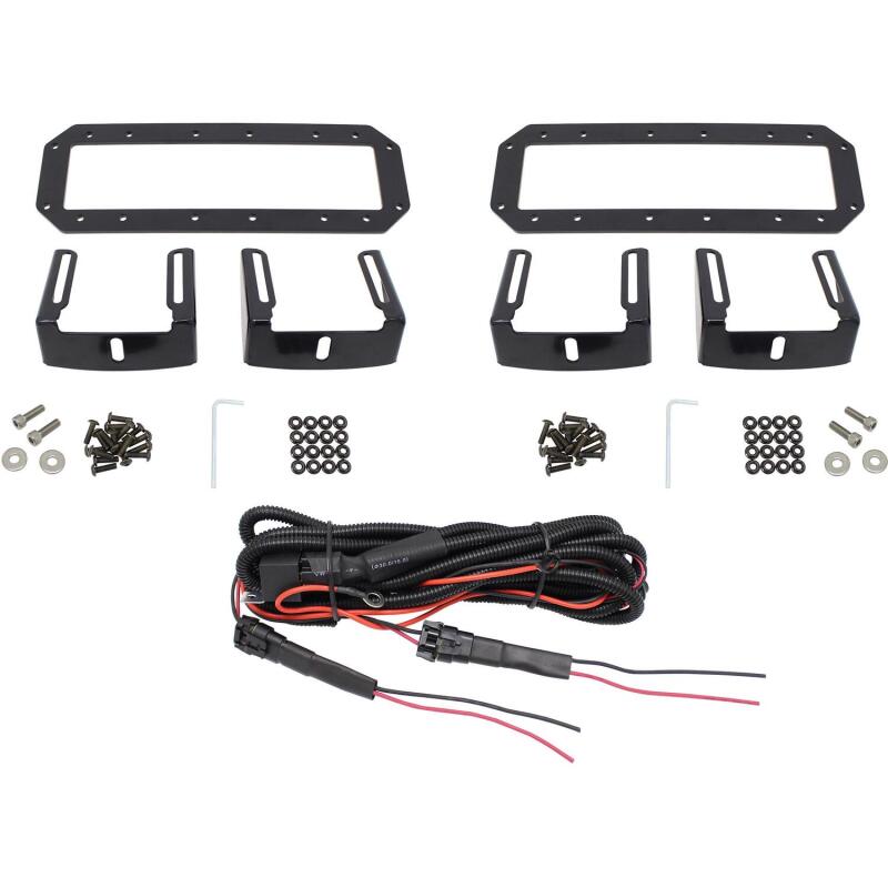 Westin HDX Flush Mount B-FORCE LED Light Kit (Set of 2) w/wiring harness - Black Light Bars & Cubes Westin