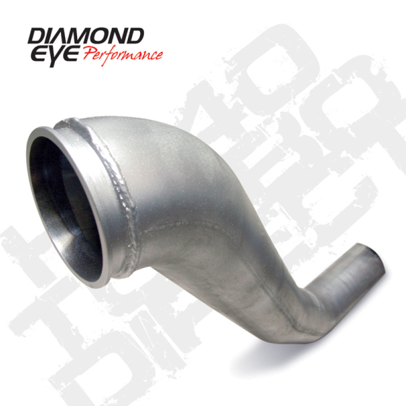 Diamond Eye DWNP 4in TB SGL HX40 TURBO-DIRECT FLANGE AL DODGE 5.9L 2500/3500 94-02 Downpipes Diamond Eye Performance