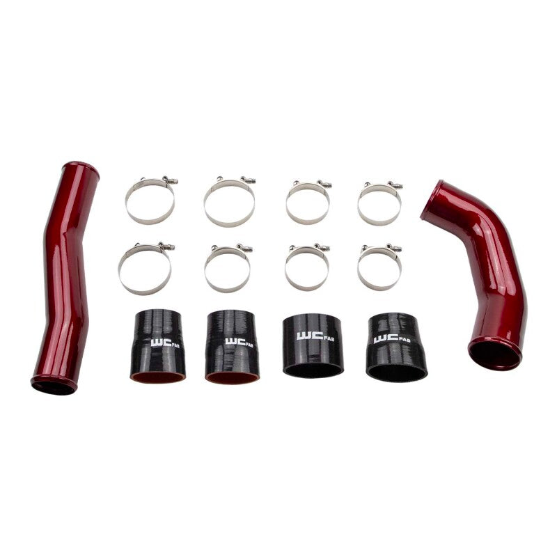 Wehrli 10-12 Cummins 6.7L Stage 1 High Flow Bundle Kit - WCFab Red Cold Air Intakes Wehrli