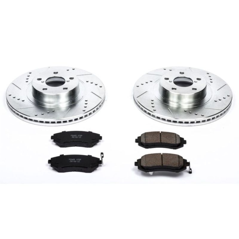 Power Stop 04-06 Subaru Baja Front Z23 Evolution Sport Brake Kit Brake Kits - Performance D&S PowerStop