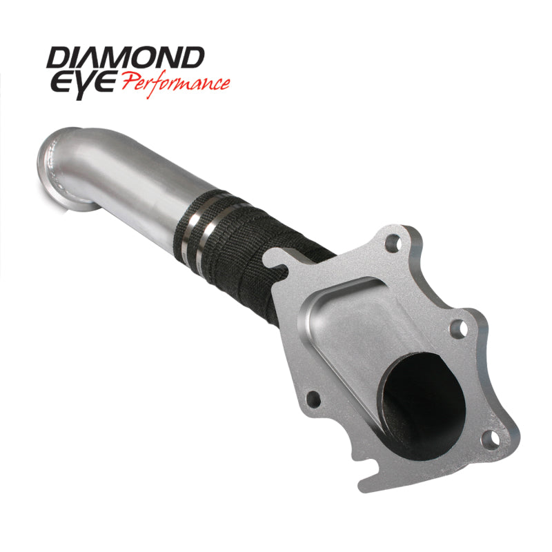 Diamond Eye TURBO-DIRECT 3in AL CHEVY LB7 DURAMAX 01-04 5 BTWN TURBO & F PIPE TRANS DIPSTICK MOD REQ Downpipes Diamond Eye Performance