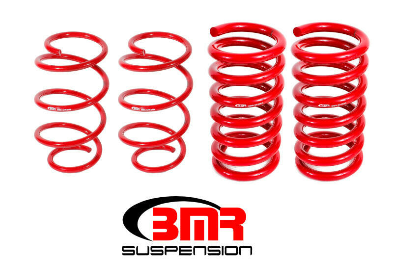 BMR 15-17 S550 Mustang Drag Version Lowering Springs (Set Of 4) - Red Lowering Springs BMR Suspension