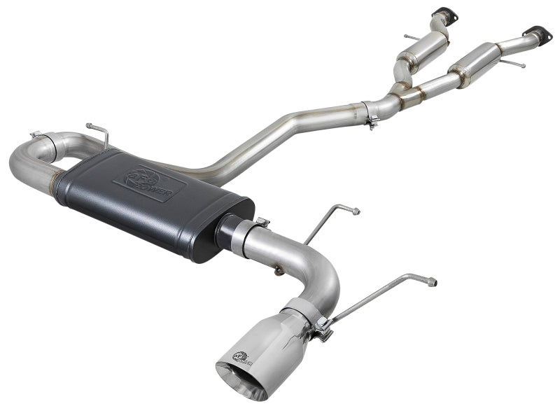aFe Large Bore HD 3in 304 SS Cat-Back Exhaust w/ Polished Tips 14-19 Jeep Grand Cherokee V6-3.6L Catback aFe