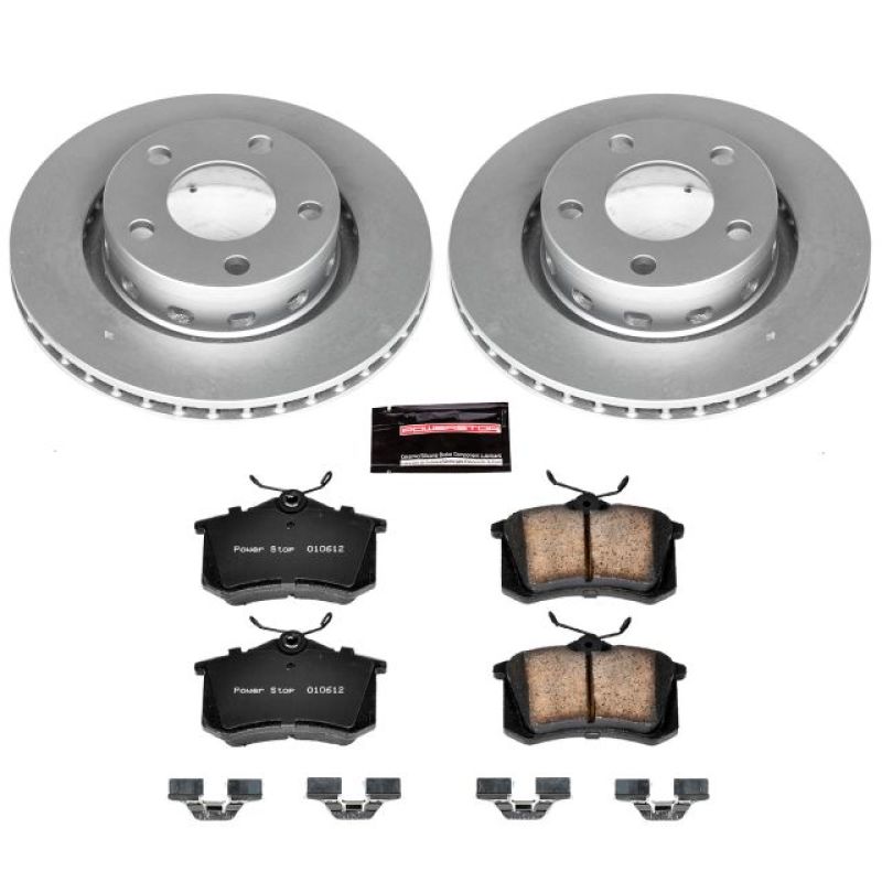 Power Stop 02-04 Audi S6 Rear Z23 Evolution Sport Coated Brake Kit Brake Kits - Performance D&S PowerStop