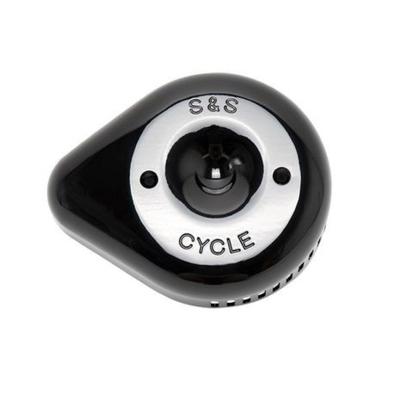 S&S Cycle Stealth Slasher Teardrop Air Cleaner Cover - Gloss Black Air Intake Components S&S Cycle