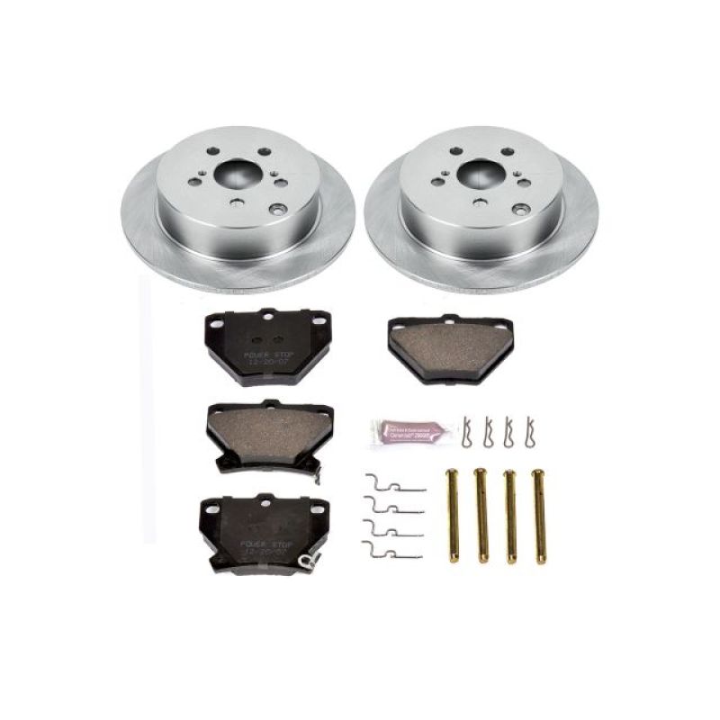 Power Stop 03-06 Pontiac Vibe Rear Autospecialty Brake Kit Brake Kits - OE PowerStop