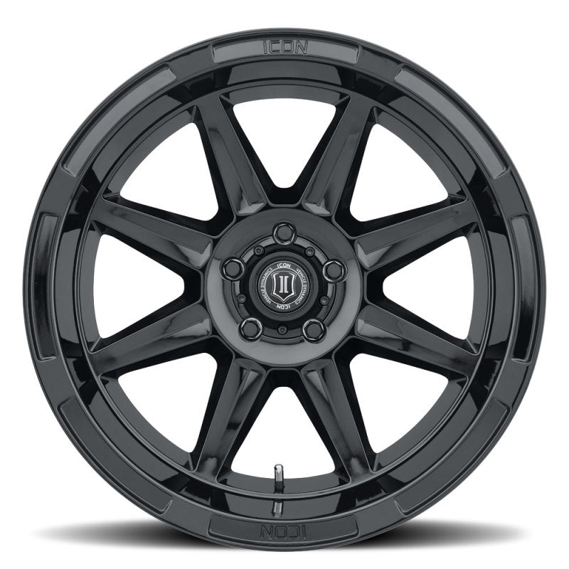 ICON Bandit 20x10 6x5.5 -24mm 4.5in BS 106.10mm Bore Gloss Black Wheel Wheels - Cast ICON