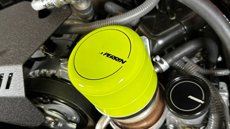 PERRIN 15-25 Subaru WRX & 13-25 BRZ/FR-S/86/GR86 Oil Filter Cover - Neon Yellow Oil Filters Perrin Performance
