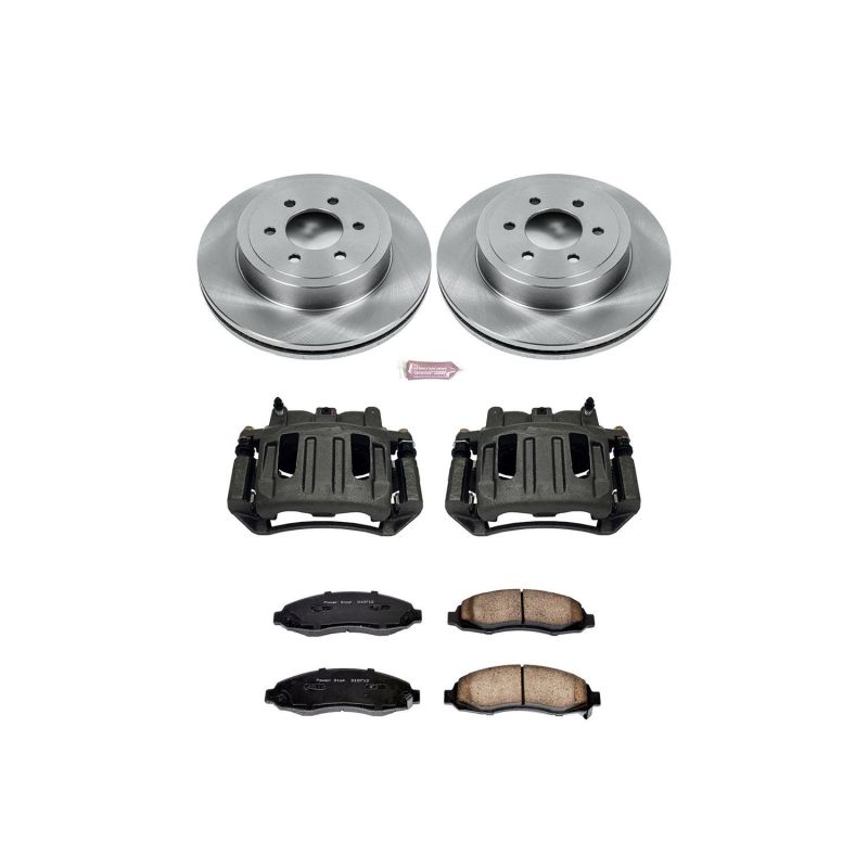 Power Stop 03-04 Dodge Dakota Front Autospecialty Brake Kit w/Calipers Brake Kits - OE PowerStop