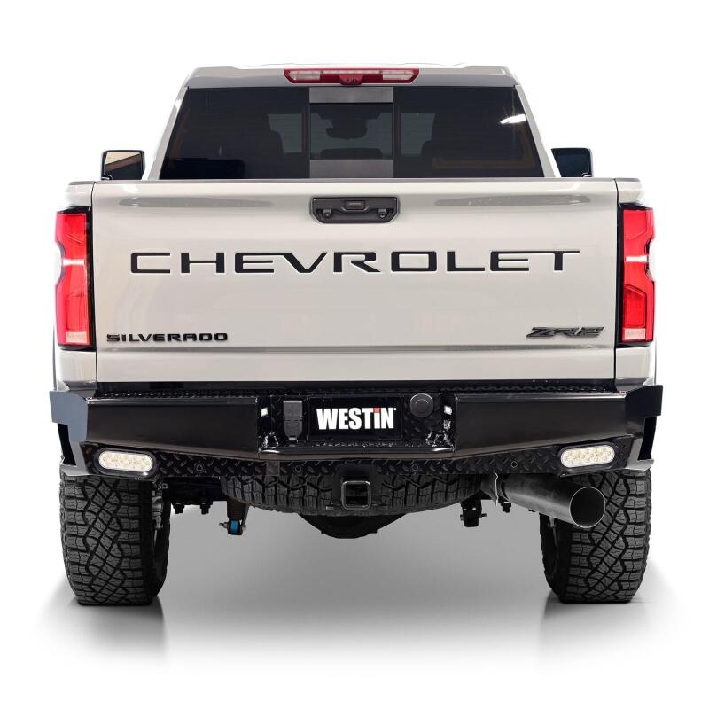 Westin 19-20 Chevy Silverado 1500 HDX Bandit Rear Bumper - Black Bumpers - Steel Westin