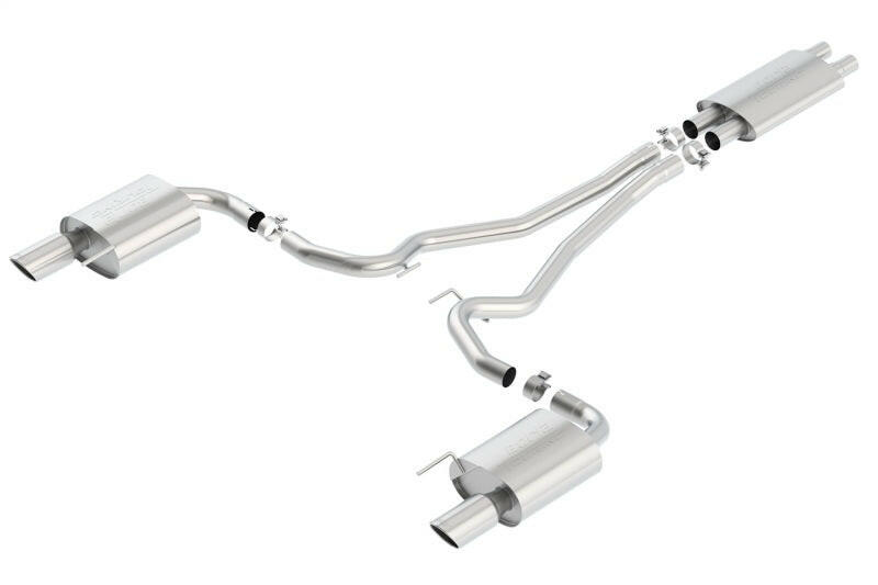 Borla Touring Cat-Back 15 Ford Mustang GT 5.0L V8 MT/AT 2.5in pipe 4in tip Catback Borla