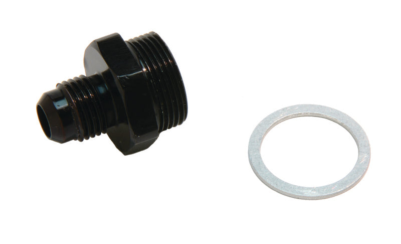 Aeromotive AN-06 Holley Carb 7/8in x 20 Thread Dual Feed Bowl Adapter Fitting Fittings Aeromotive