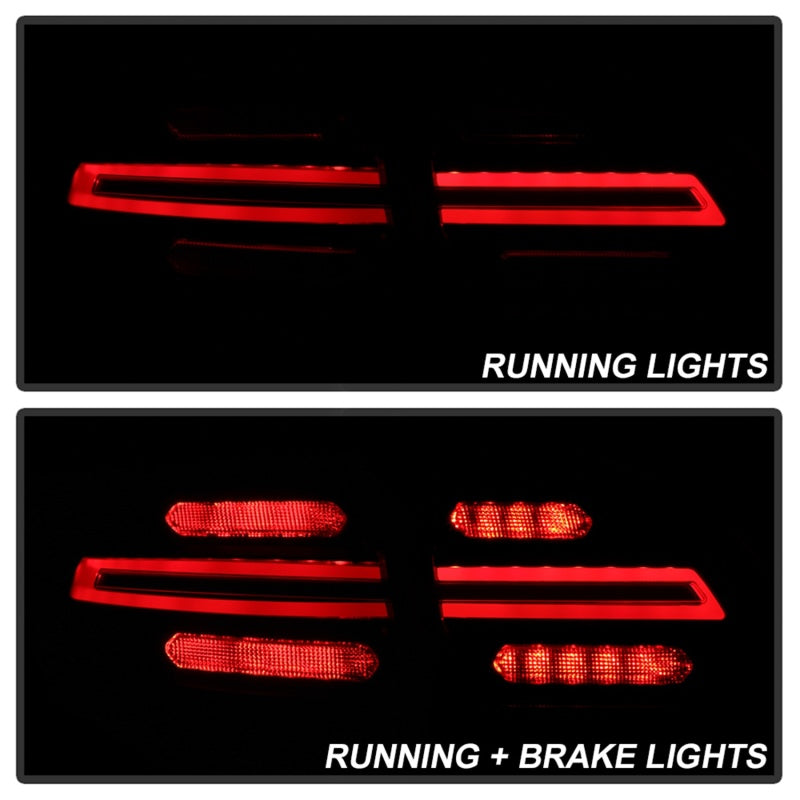 Spyder Porsche Cayenne 958 11-14 LED Tail Lights - Sequential Signal - Black Tail Lights SPYDER