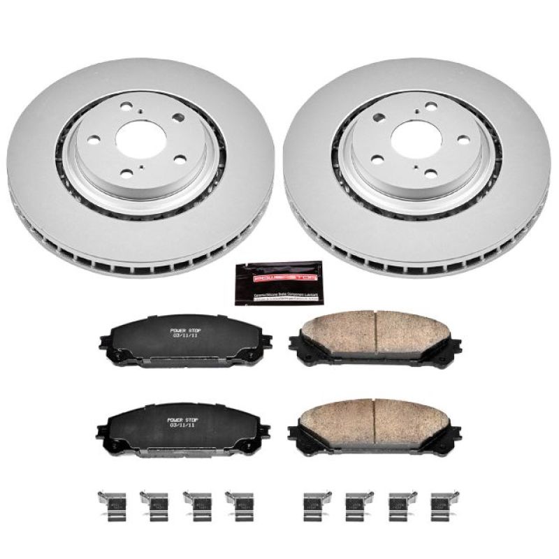 Power Stop 15-17 Lexus NX200t Front Z17 Evolution Geomet Coated Brake Kit Brake Kits - Performance Blank PowerStop