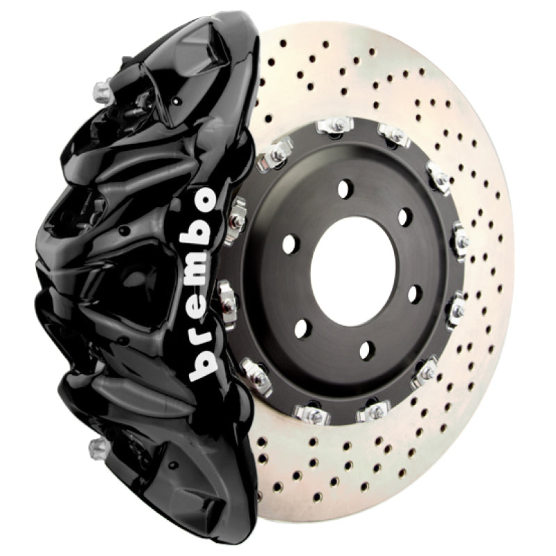 Brembo 25+ BMW X3 M50 xDrive (G45) Front GT BBK 8 Piston Cast 412x38 2pc Rotor Drilled - Black Brake Kits - Performance Slot Brembo