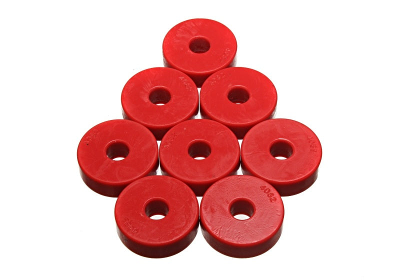 Energy Suspension Pad - Firm - 1-15/16in OD x 9/16in ID x 21/32in H - Red Bushing Kits Energy Suspension