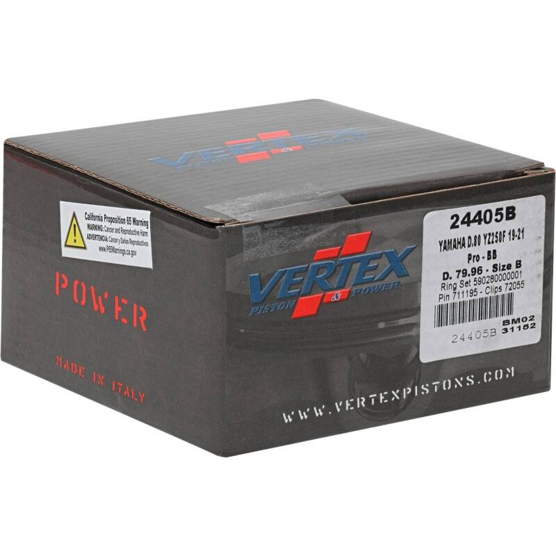 Vertex Piston 20-24 Yamaha WR 250 F 250cc +3mm Forged Big Bore Piston Kit 270cc. Piston Sets - Powersports Vertex Pistons