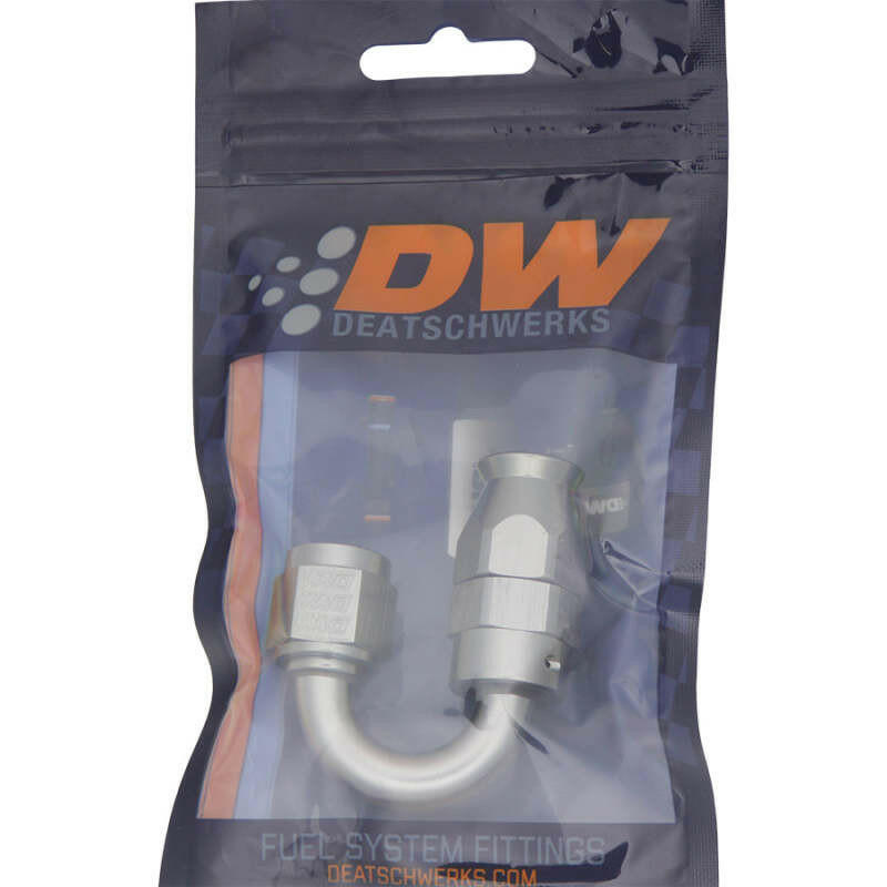 DeatschWerks 6AN Female Swivel 180-Degree Hose End PTFE (Incl. 1 Olive Insert) Fittings DeatschWerks