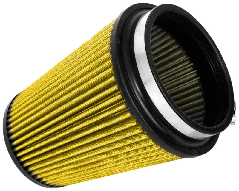 Airaid Universal Air Filter - Cone 5in FLG x 6-1/2in B x 4-3/4in T x 7-9/16in H - Synthaflow Air Filters - Universal Fit Airaid