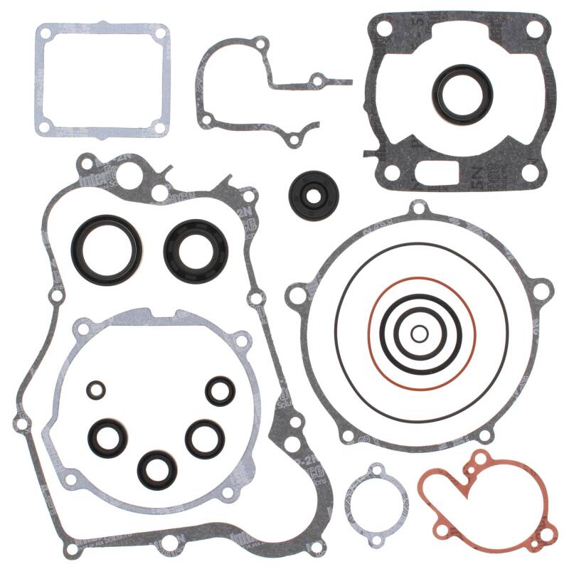 Vertex Gaskets 90-91 Yamaha YZ125 Complete Gasket Kit w/ Oil Seals Engine Hardware Vertex Pistons