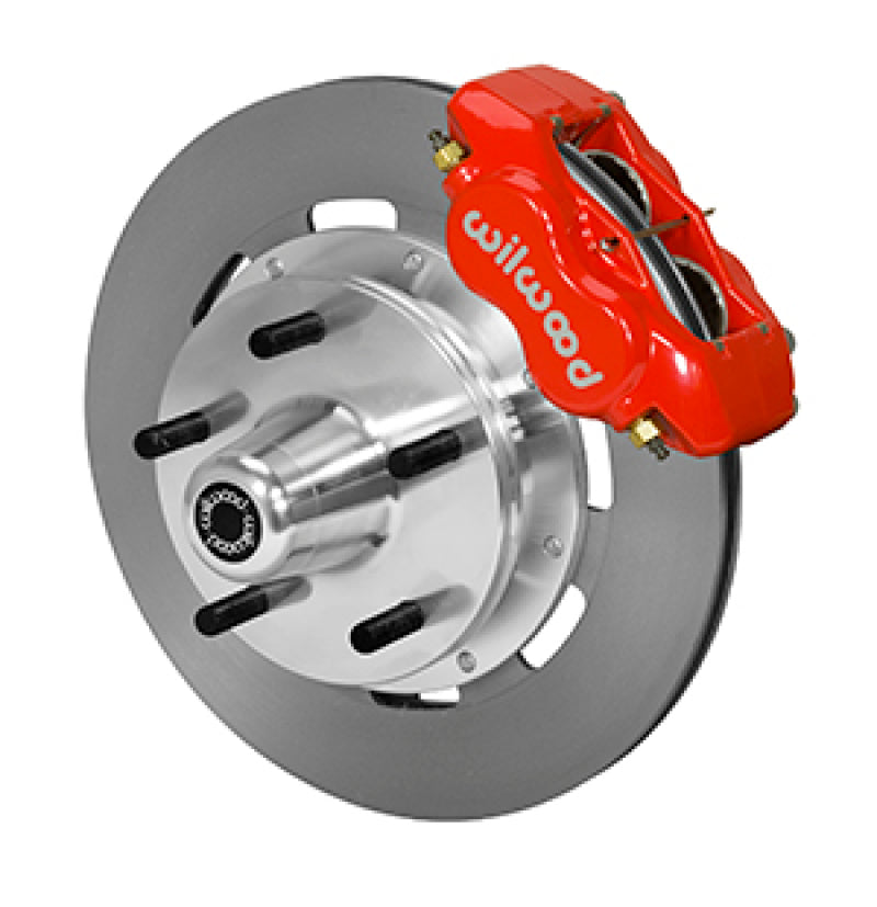 Wilwood Forged Dynalite Front Kit 19.00in Plain Rotor Red WWE ProSpindle (5x5.00in Hub) Big Brake Kits Wilwood