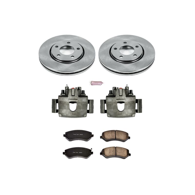 Power Stop 2003 Chrysler Voyager Front Autospecialty Brake Kit w/Calipers Brake Kits - OE PowerStop