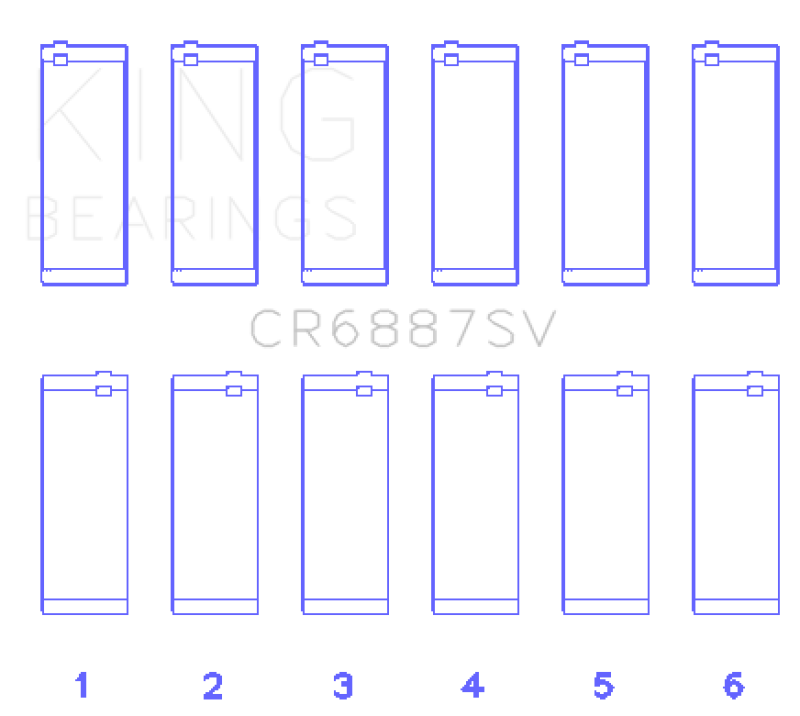 King Engine Bearings BMW B58B30A Performance Rod Bearing Set Bearings King Engine Bearings