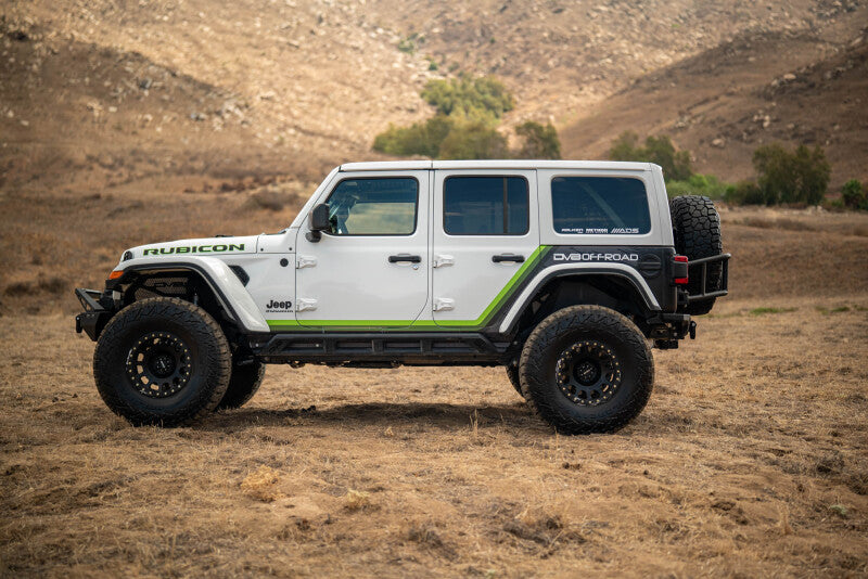 DV8 18-25 Jeep Wrangler JL Body Mounted Tire Carrier Chase Racks DV8 Offroad
